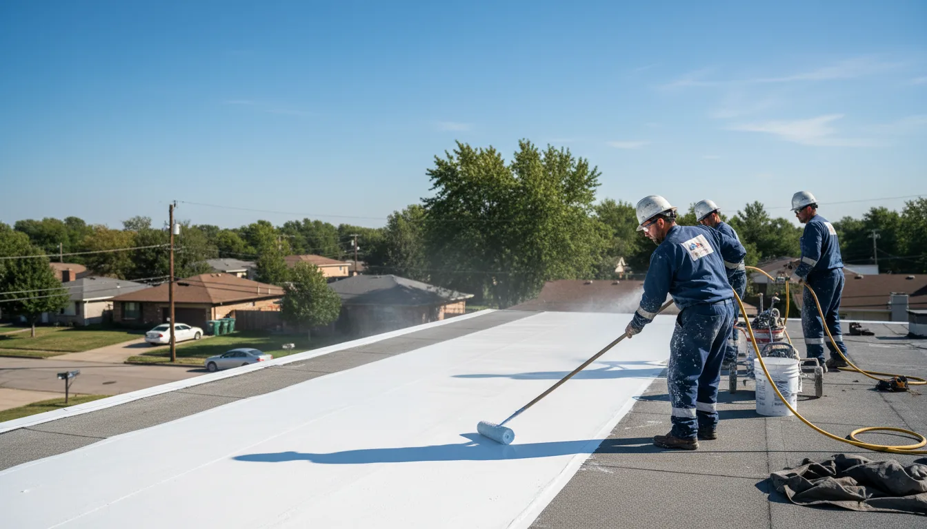 Commercial roof coating in Vauxhall, NJ near me